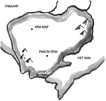 Karte von Kambodscha