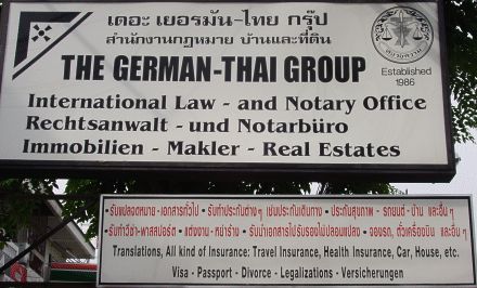 The German-Thai Group: Real Estates - Immobilien - Rechtsanwalt - Notar - International Law,  Pattaya Naklua, Chonburi Provinz, Thailand