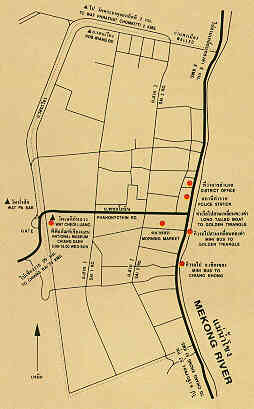 Map of Chiang Saen Town. (14.4 K)