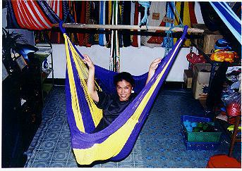 Sitting Hammock handmade by hilltribes in Thailand