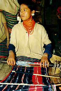 Working Lawa Girl, Lawa Village in Chiang Mai Province, Northern Thailand.